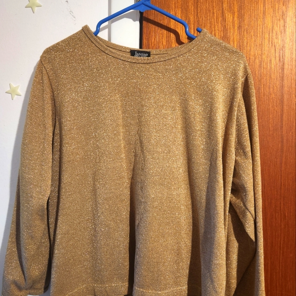 Shimmering gold blouse